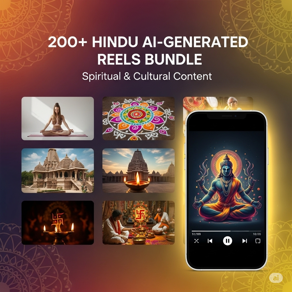 200+ Hindu AI-Generated Reels Bundle