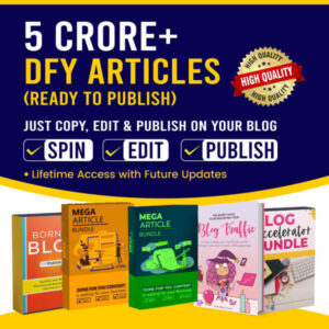 5 Crore+ DFY Articles – Automate Your Blog & Save Time