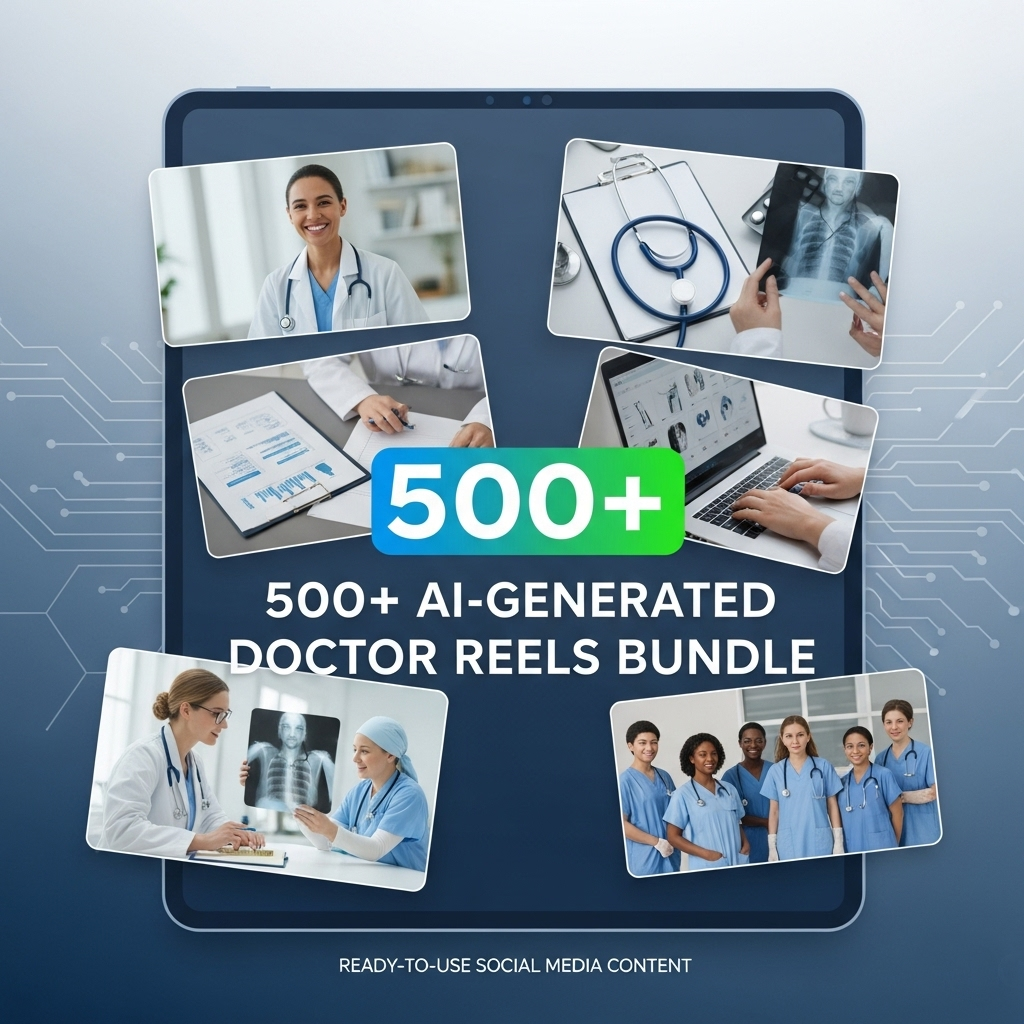 500+ AI-Generated Doctor Reels Bundle