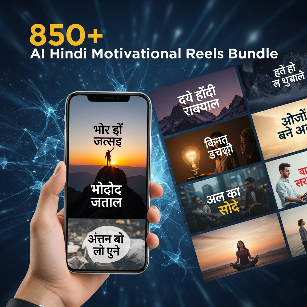 850+ AI Hindi Motivational Reels Bundle