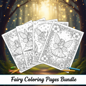 Fairy Coloring Pages Bundle