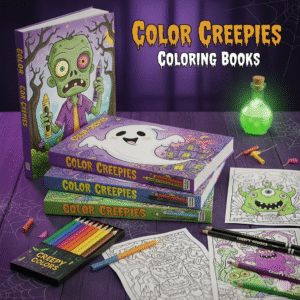 Color Creepies Coloring Books