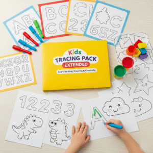 Kids Tracing Pack Extended – Learn Writing, Drawing & Creativity